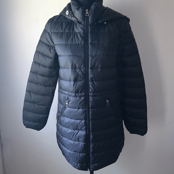 zara black puffer jacket